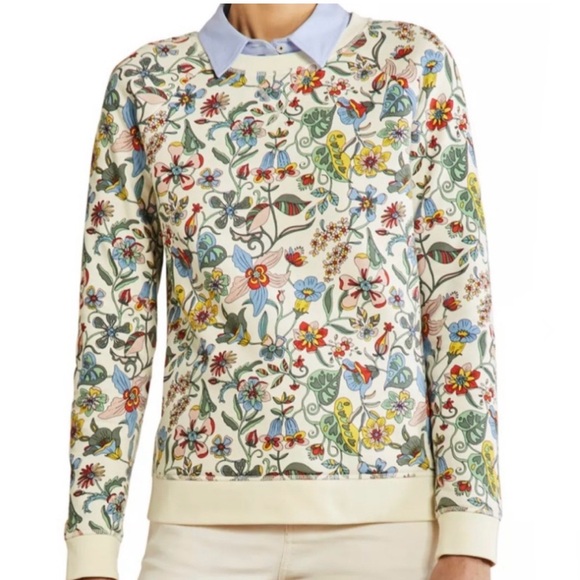 Boden Women’s Floral Print Crewneck Sweatshirt Style J0562 sz M - Picture 7 of 10